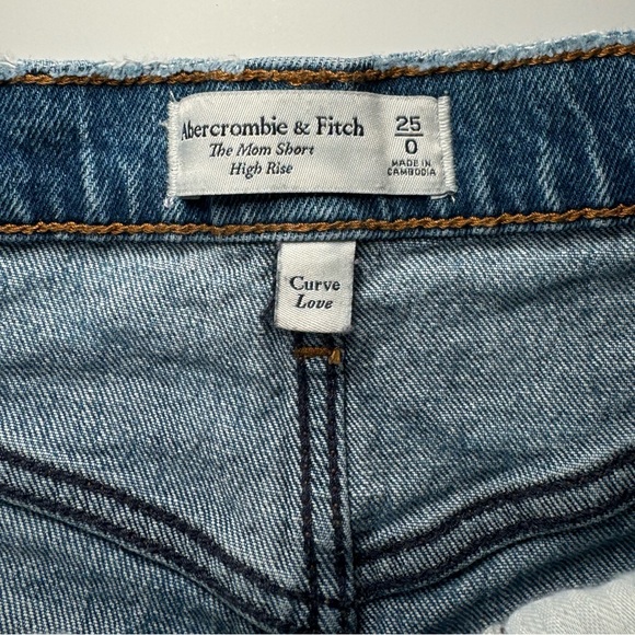 Abercrombie & fitch mom short high rise 25/0 curve love - Picture 2 of 3